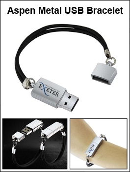 Aspen USB Metal Bracelet Flash Drive